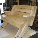 Banc tranformable en table