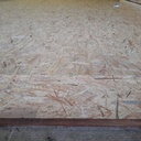Plancher OSB sur dalle après mise de niveau (chape sèche)