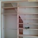 Placard étagère incruster