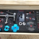 Meuble de rangement pour accessoires de combiné toupie-scie