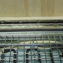 rotation par charnière piano poée en feuillre.