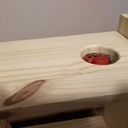 Bureau en sapin du nord