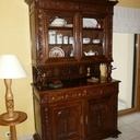 Restauration d'un buffet deux corps breton (centre Morbihan)
