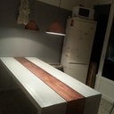 Table en bois recyclé design