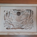 Boîte/cadre roi lion