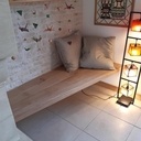 Banquette en chêne