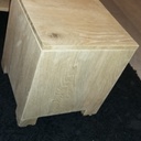 Table basse avec poufs