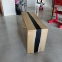Petit banc avec résine epoxy