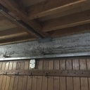 Jonction entrait Est, équerre, linteau.