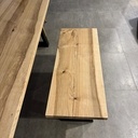 Table et banc (frêne massif)