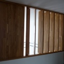 Claustra persienne qui se referme