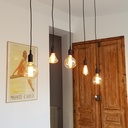 Support d'ampoules (partie haute) en chêne