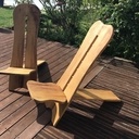 Chaises-palabres en acacia massif