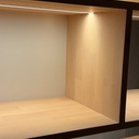 Etagères hêtre avec éclairage LED