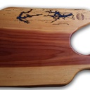 Planche à decouper en orme et epoxy