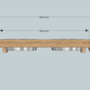 Support gamelles pour chien