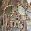 Fauteuil tête de mort biker skull