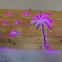 Décoration en bois ambiance plage , ile et nautique a leds