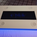 Lustre en MDF à LED avec prénom chantourné