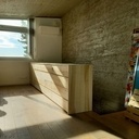 Commode. Frêne Olivier.