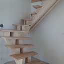 Escalier double 4 tournant bien charpenté