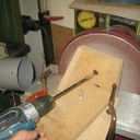 Ballon de foot en bois