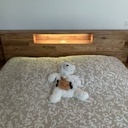 Tête de lit en parquet