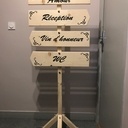 Panneau directionnel mariage