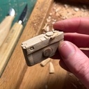 Leica miniature en bois