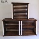 Grandes caisses pour bibliothèque