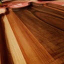 Triptyque frêne olivier, merisier et noyer