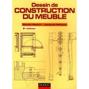 Couverture du livre "Dessin de construction du meuble"