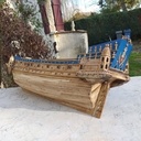 Création au 1/90 ième du navire "  La Couronne" 1200 heures de travail