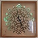 Horloge murale Mandala