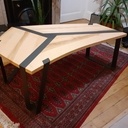 Table basse bois et acier