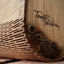 Sacoche steampunk en CP chêne à la CNC