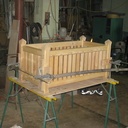 Bac a fleurs en meleze