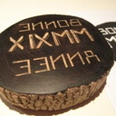 La surface du bloc est noircie à l'encre de chine pour la gravure