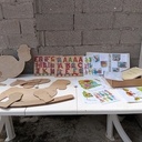 Concept et fabrication de jouets en bois.