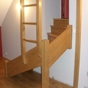 Escalier avec mezzanine