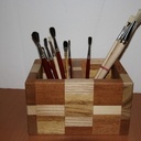 Pot à crayon en bois de bout