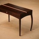 Bureau en wenge massif, sycomore et padouk