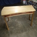 Bureau érable cintré