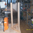 Console de coin (sellette) en chene massif.