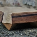 Planche à découper en bois de bout.