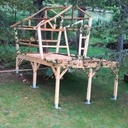 Cabane enfant sur pilotis