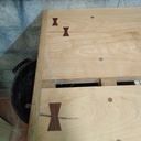 Établi en hêtre chêne et sapeli