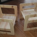 chaise basse + chaise haute