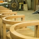 Série de dix chaises en hêtre