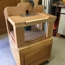 Meuble pour défonceuse sous table